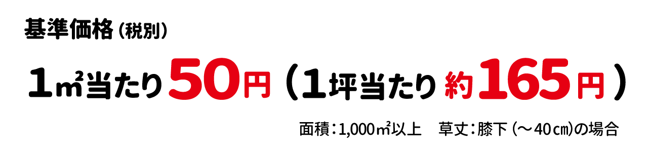 耕うん作業（1回作業）代行の料金目安
